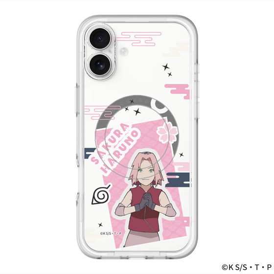 スリムプロテクションプレミアムケース with MagSafe［ NARUTO-ナルト- 疾風伝 - ステッカー - 春野サクラ ］