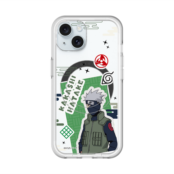 スリムプロテクションプレミアムケース with MagSafe［ NARUTO -ナルト- 疾風伝 - ステッカー - はたけカカシ ］