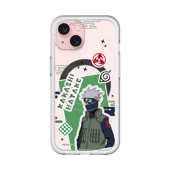 スリムプロテクションプレミアムケース with MagSafe［ NARUTO -ナルト- 疾風伝 - ステッカー - はたけカカシ ］