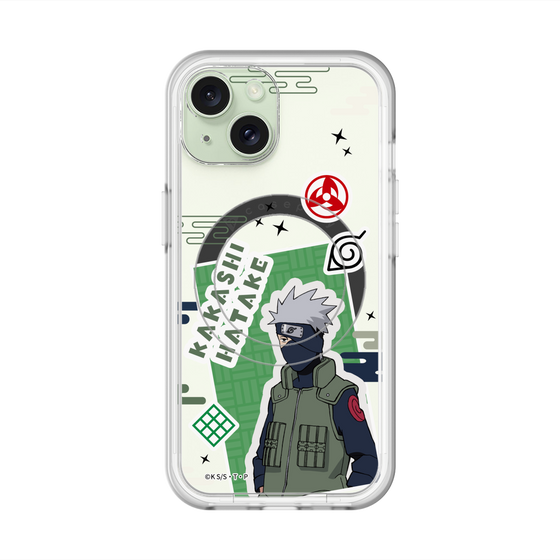 スリムプロテクションプレミアムケース with MagSafe［ NARUTO -ナルト- 疾風伝 - ステッカー - はたけカカシ ］