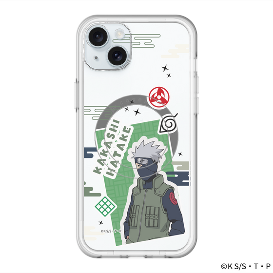 スリムプロテクションプレミアムケース with MagSafe［ NARUTO-ナルト- 疾風伝 - ステッカー - はたけカカシ ］