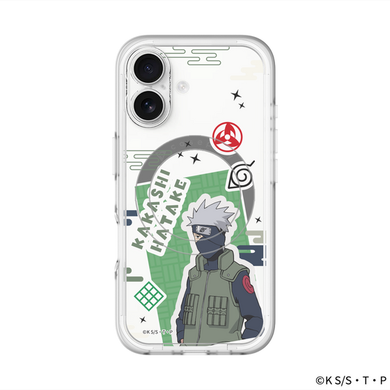 スリムプロテクションプレミアムケース with MagSafe［ NARUTO-ナルト- 疾風伝 - ステッカー - はたけカカシ ］