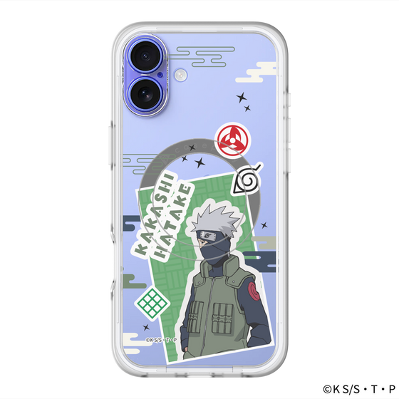 スリムプロテクションプレミアムケース with MagSafe［ NARUTO -ナルト- 疾風伝 - ステッカー - はたけカカシ ］