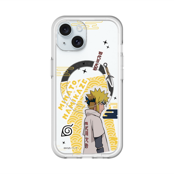 スリムプロテクションプレミアムケース with MagSafe［ NARUTO -ナルト- 疾風伝 - ステッカー - 波風ミナト ］