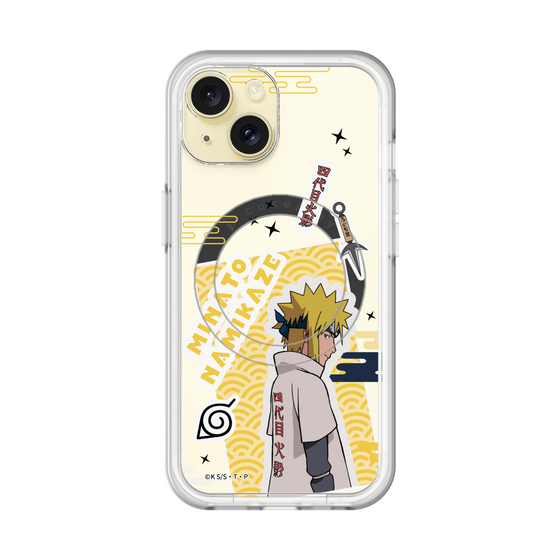 スリムプロテクションプレミアムケース with MagSafe［ NARUTO -ナルト- 疾風伝 - ステッカー - 波風ミナト ］