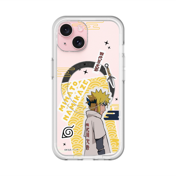 スリムプロテクションプレミアムケース with MagSafe［ NARUTO -ナルト- 疾風伝 - ステッカー - 波風ミナト ］