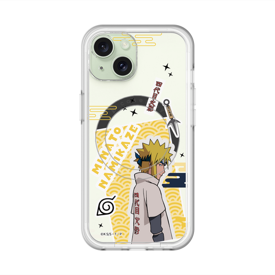 スリムプロテクションプレミアムケース with MagSafe［ NARUTO -ナルト- 疾風伝 - ステッカー - 波風ミナト ］