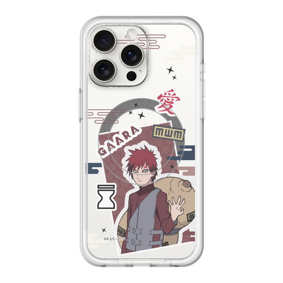 スリムプロテクションプレミアムケース with MagSafe［ NARUTO -ナルト- 疾風伝 - ステッカー - 我愛羅 ］