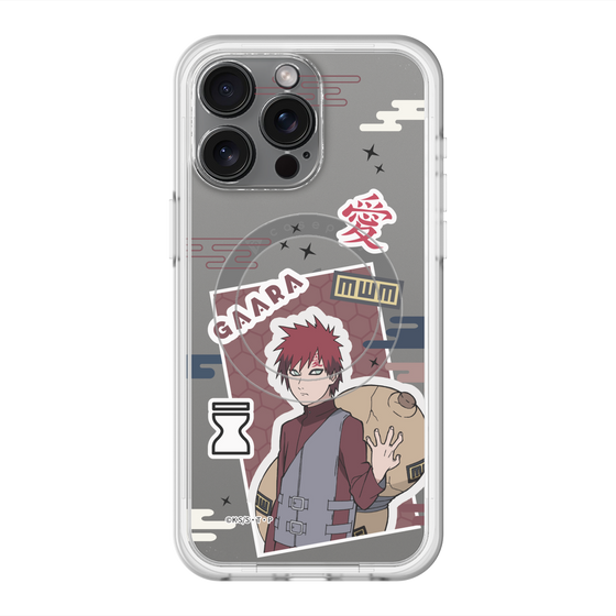 スリムプロテクションプレミアムケース with MagSafe［ NARUTO -ナルト- 疾風伝 - ステッカー - 我愛羅 ］