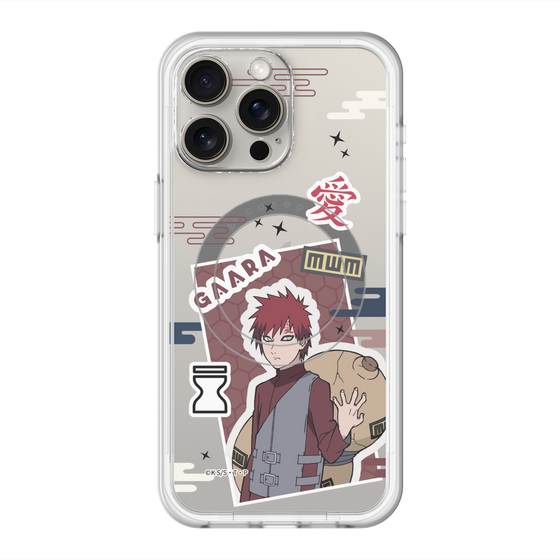 スリムプロテクションプレミアムケース with MagSafe［ NARUTO -ナルト- 疾風伝 - ステッカー - 我愛羅 ］