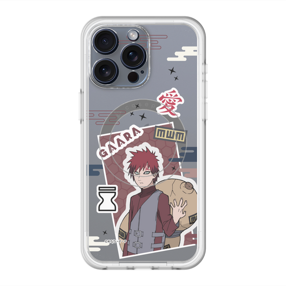 スリムプロテクションプレミアムケース with MagSafe［ NARUTO -ナルト- 疾風伝 - ステッカー - 我愛羅 ］