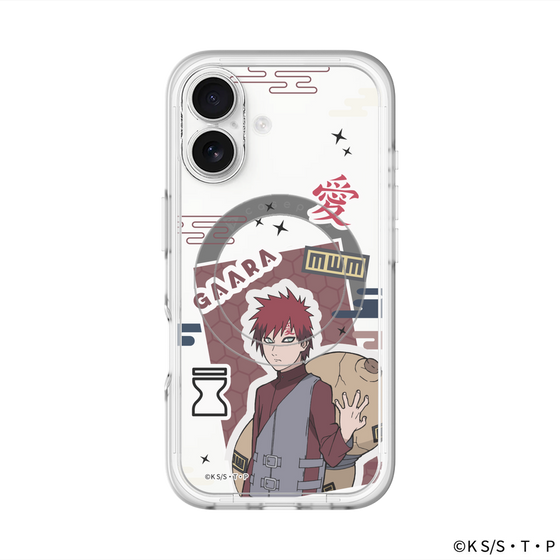 スリムプロテクションプレミアムケース with MagSafe［ NARUTO-ナルト- 疾風伝 - ステッカー - 我愛羅 ］