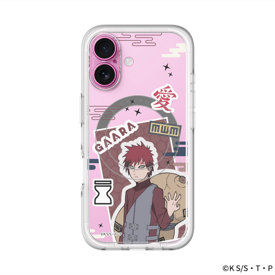 スリムプロテクションプレミアムケース with MagSafe［ NARUTO -ナルト- 疾風伝 - ステッカー - 我愛羅 ］