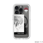 スリムプロテクションプレミアムケース with MagSafe［ NARUTO -ナルト- 疾風伝 - うちはサスケ - 線画 ］
