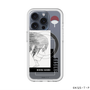 スリムプロテクションプレミアムケース with MagSafe［ NARUTO -ナルト- 疾風伝 - うちはサスケ - 線画 ］