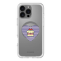 スリムプロテクションプレミアムケース with MagSafe［ ELLE×ポムポムプリン - ハート - ブルー ］