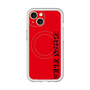 スリムプロテクションプレミアムケース with MagSafe［ SUPER PRIVATE - ロゴ - Red&Black ］