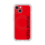 スリムプロテクションプレミアムケース with MagSafe［ SUPER PRIVATE - ロゴ - Red&Black ］
