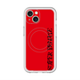 スリムプロテクションプレミアムケース with MagSafe［ SUPER PRIVATE - ロゴ - Red&Black ］