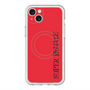 スリムプロテクションプレミアムケース with MagSafe［ SUPER PRIVATE - ロゴ - Red&Black ］