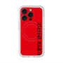 スリムプロテクションプレミアムケース with MagSafe［ SUPER PRIVATE - ロゴ - Red&Black ］