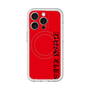 スリムプロテクションプレミアムケース with MagSafe［ SUPER PRIVATE - ロゴ - Red&Black ］