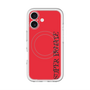 スリムプロテクションプレミアムケース with MagSafe［ SUPER PRIVATE - ロゴ - Red&Black ］