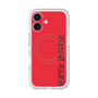 スリムプロテクションプレミアムケース with MagSafe［ SUPER PRIVATE - ロゴ - Red&Black ］