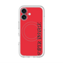 スリムプロテクションプレミアムケース with MagSafe［ SUPER PRIVATE - ロゴ - Red&Black ］