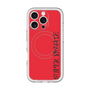 スリムプロテクションプレミアムケース with MagSafe［ SUPER PRIVATE - ロゴ - Red&Black ］