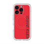 スリムプロテクションプレミアムケース with MagSafe［ SUPER PRIVATE - ロゴ - Red&Black ］
