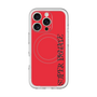 スリムプロテクションプレミアムケース with MagSafe［ SUPER PRIVATE - ロゴ - Red&Black ］