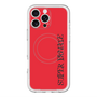 スリムプロテクションプレミアムケース with MagSafe［ SUPER PRIVATE - ロゴ - Red&Black ］