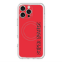スリムプロテクションプレミアムケース with MagSafe［ SUPER PRIVATE - ロゴ - Red&Black ］