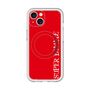 スリムプロテクションプレミアムケース with MagSafe［ SUPER PRIVATE - ロゴ - Red ］