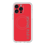 スリムプロテクションプレミアムケース with MagSafe［ SUPER PRIVATE - ロゴ - Red ］