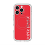スリムプロテクションプレミアムケース with MagSafe［ SUPER PRIVATE - ロゴ - Red ］