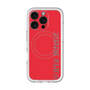 スリムプロテクションプレミアムケース with MagSafe［ SUPER PRIVATE - ロゴ - Red ］