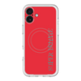 スリムプロテクションプレミアムケース with MagSafe［ SUPER PRIVATE - ロゴ - Red ］