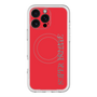 スリムプロテクションプレミアムケース with MagSafe［ SUPER PRIVATE - ロゴ - Red ］