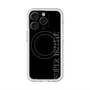 スリムプロテクションプレミアムケース with MagSafe［ SUPER PRIVATE - ロゴ - Black ］