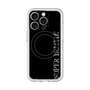 スリムプロテクションプレミアムケース with MagSafe［ SUPER PRIVATE - ロゴ - Black ］