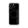 スリムプロテクションプレミアムケース with MagSafe［ SUPER PRIVATE - ロゴ - Black ］