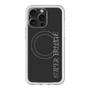 スリムプロテクションプレミアムケース with MagSafe［ SUPER PRIVATE - ロゴ - Black ］