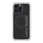 スリムプロテクションプレミアムケース with MagSafe［ SUPER PRIVATE - ロゴ - Black ］