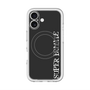 スリムプロテクションプレミアムケース with MagSafe［ SUPER PRIVATE - ロゴ - Black ］