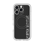 スリムプロテクションプレミアムケース with MagSafe［ SUPER PRIVATE - ロゴ - Black ］