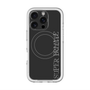 スリムプロテクションプレミアムケース with MagSafe［ SUPER PRIVATE - ロゴ - Black ］