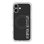 スリムプロテクションプレミアムケース with MagSafe［ SUPER PRIVATE - ロゴ - Black ］