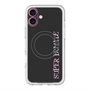 スリムプロテクションプレミアムケース with MagSafe［ SUPER PRIVATE - ロゴ - Black ］